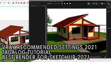How to render in Sketchup 2021 using Vray Extension Tagalog Tutorial | Simpleng Inhinyero