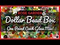 ✨ONE POUND Czech Glass BEAD MIX REVEAL 🌹ROSE GARDEN ❤️Dollar Bead Box | Beaded Jewelry Making