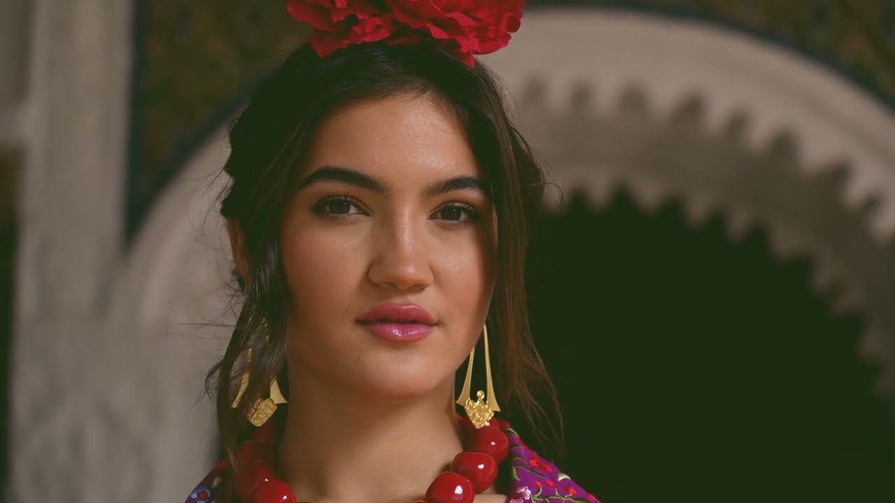 Vestido de Flamenca Niña. Modelo Montilla. Rojo Lunares. PEDROCHE GITANA Y  FLAMENCO.