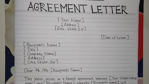 How to Write An Agreement Letter Template & Sample | Writing Practices - DayDayNews