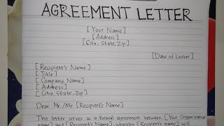 How to Write An Agreement Letter Template & Sample | Writing Practices screenshot 2