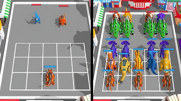 Robot Dinosaur Fight – Max Level Merge Master Gameplay | Epic Dino Battle Evolution