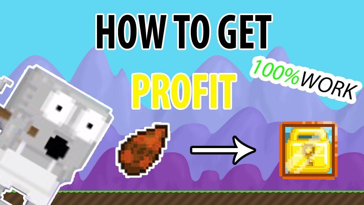 Growtopia How To Get Rich 2017 ! Profit From Brick Seed YouTube