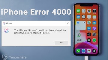 How to Fix Error 4000 An unknown error occurred - Repair solution 2021