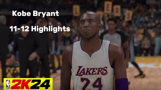 Kobe Bryant | 2011-2012 Season Highlights | NBA 2K24