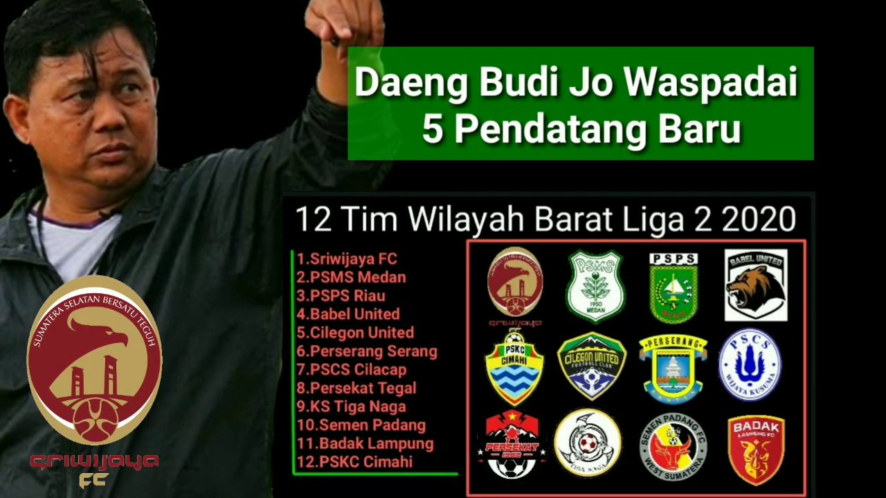 Sriwijaya FC Waspadai 5 Tim Pendatang Baru Wilayah Barat Liga 2 2020