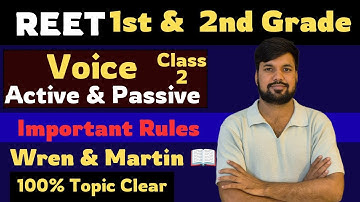 Active & Passive Voice Marathon | 100% Exam-Based Class for RPSC 1st/2nd Grade, REET Mains, LDC