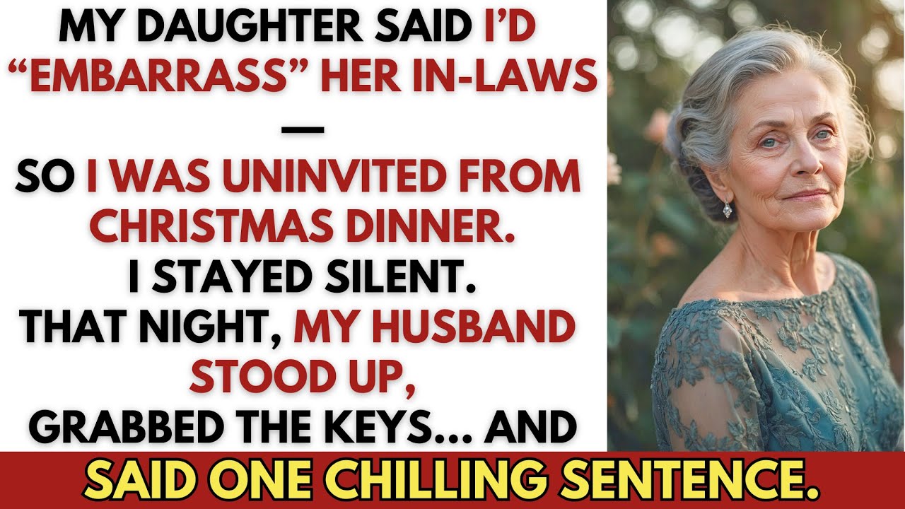 My Daughter Uninvited Me From Christmas for “Embarrassing” Her In-Laws — Then My Husband Said…