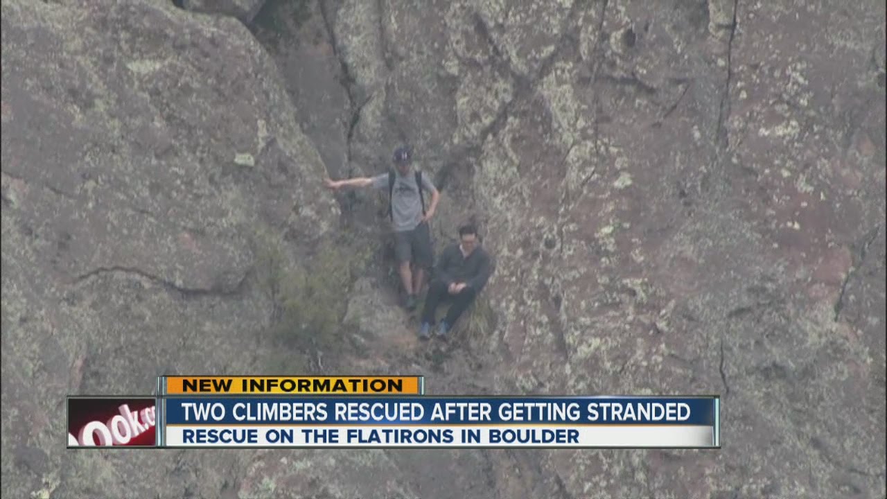 2 stuck climbers rescued from Boulder Flatiron YouTube