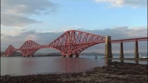 Summer Evening Railway Bridge Firth Of Forth On History Visit To South Queensferry Scotland
