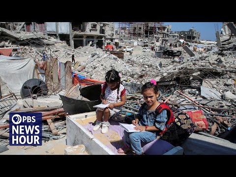 Teachers struggle to educate Gaza's children with many schools reduced to rubble