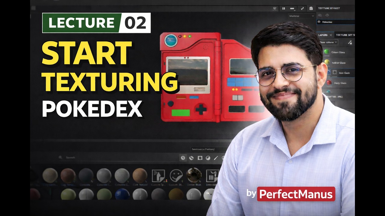 Substance Painter for Beginners – Start Texturing a Pokedex | Lecture ...