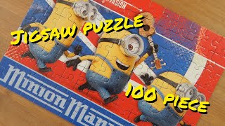 minions jigsaw puzzle 100 piece time lapse