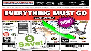 Everything Must Go Sale| |Harbor Freight