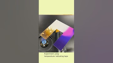 "Observing Heat Transfer in a U-Shaped Metal Plate | Visualized with Thermochromic Tape!"　#shorts