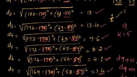 Lec28: k-NN(k-Nearest-Neighbor)-Solved Example-Euclidean distance as distance metric