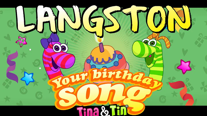 Tina&Tin Happy Birthday LANGSTON (Personalized Son...