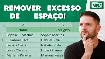 Remover excesso de espaço na célula [Aula 206]
