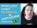 Learn Brazilian Portuguese Fast! Easy Lesson - How to say your name.
