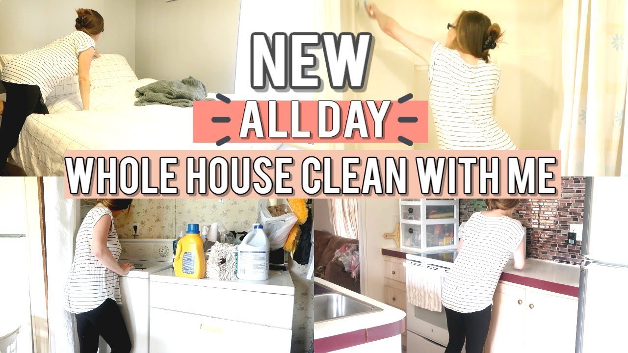*NEW* ALL DAY ULTIMATE CLEAN WITH ME | WHOLE HOUSE CLEANING ROUTINE