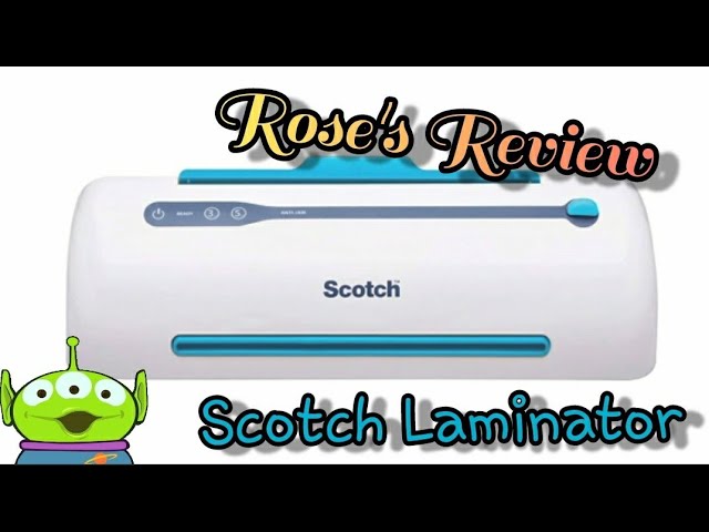 and Scotch Pro Thermal Laminator | Review - YouTube