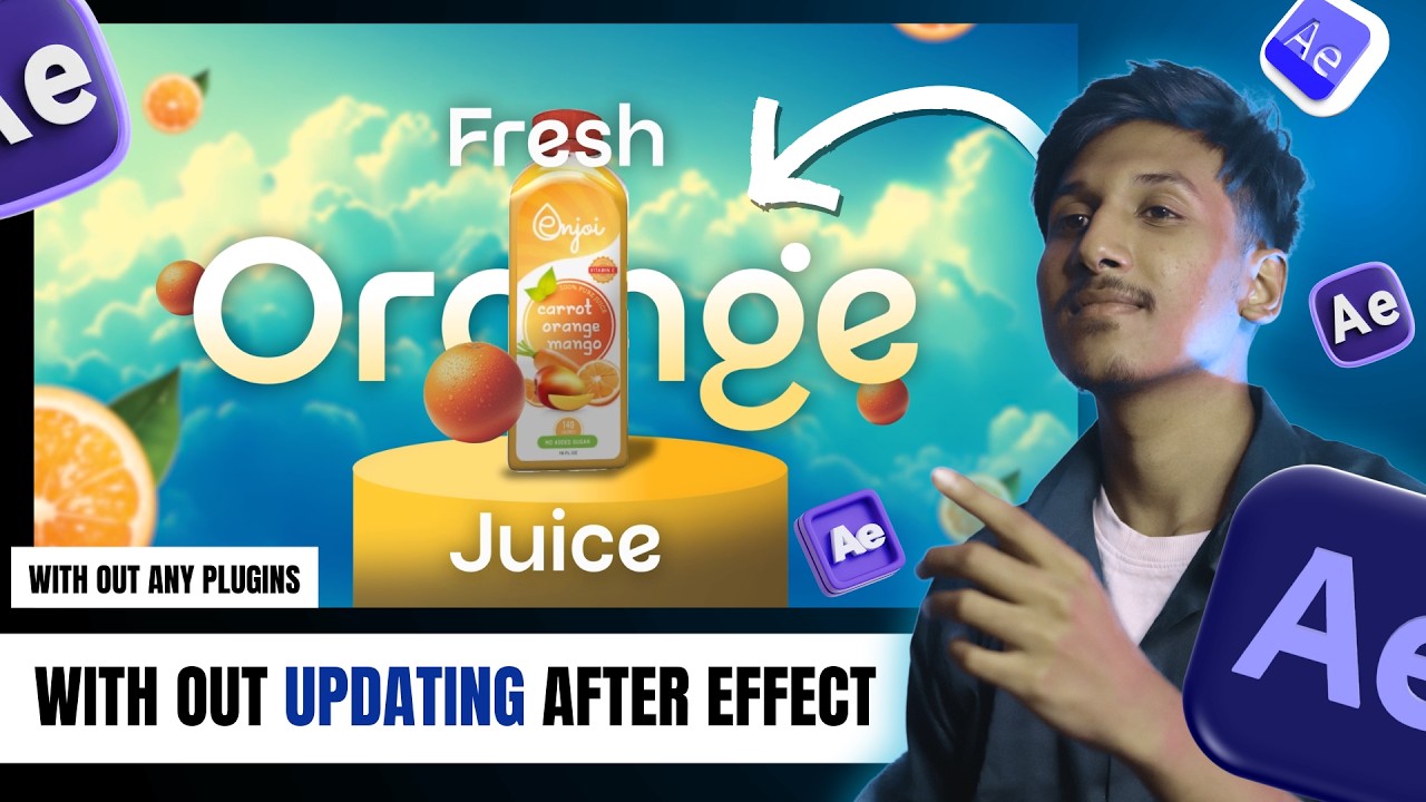 3D Product Animation in After Effects Without Update | Without Plugins ...