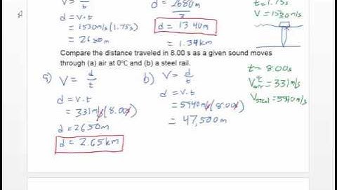 PHSC 113 - Problem Solving Video - Chapter 5 - Wave Motions and Sound
