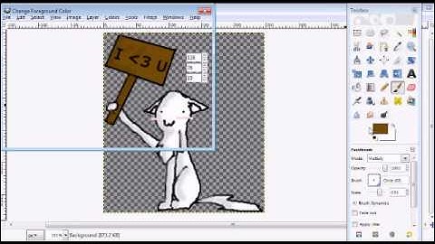 How to color poses on GIMP