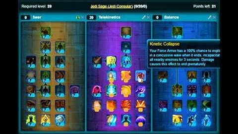 SWTOR Jedi Consular Sage PVP Build - Solid DPS Build