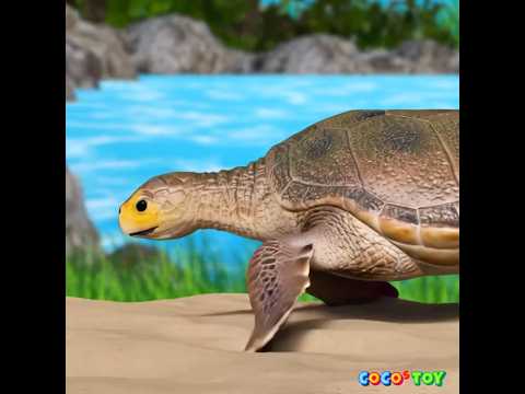 Hey, turtle! Can you take out my megalodons? #shorts ｜sea animals for kids｜CoCosToy