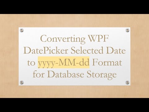 Converting WPF DatePicker