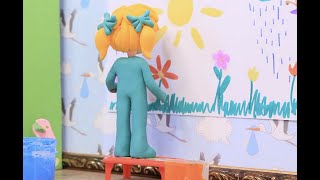 Bedroom Graffiti 💕Superhero Play Doh Stop Motion Cartoons