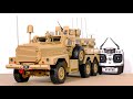 AMEWI HG P602 U.S. MILITARY RC TRUCK COUGAR MRAP 6x6 RTR, SMOKE, LIGHTS, SOUND, UNBOXING, FIRST TEST