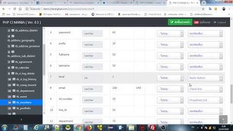 PHP CI MANIA : สาธิตการใช้งานหลังเพิ่มการกำหนดตัวเลือกจากคอมเมนต์ฟิลด์ [CodeIgniter]