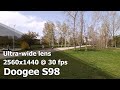 Doogee S98 - QHD (1440p) 30 fps ultra-wide camera video sample
