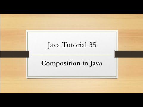 Java Tutorial 35: Composition in Java