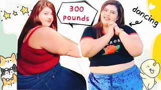 300 POUNDS BBW FAT BELLY GIRL DANCE,cute chubby girl funny moments tik tok,plus size shake my beauty