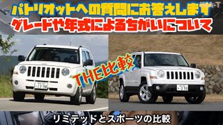 ジープパトリオットの年式やグレードの比較をしてみた(内外装とエンジン)Jeep patriot