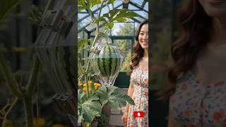 Growing a Diamond-Shaped Watermelon Using a Transparent Mold 💎🍉 | Amazing Farming Experiment #farm