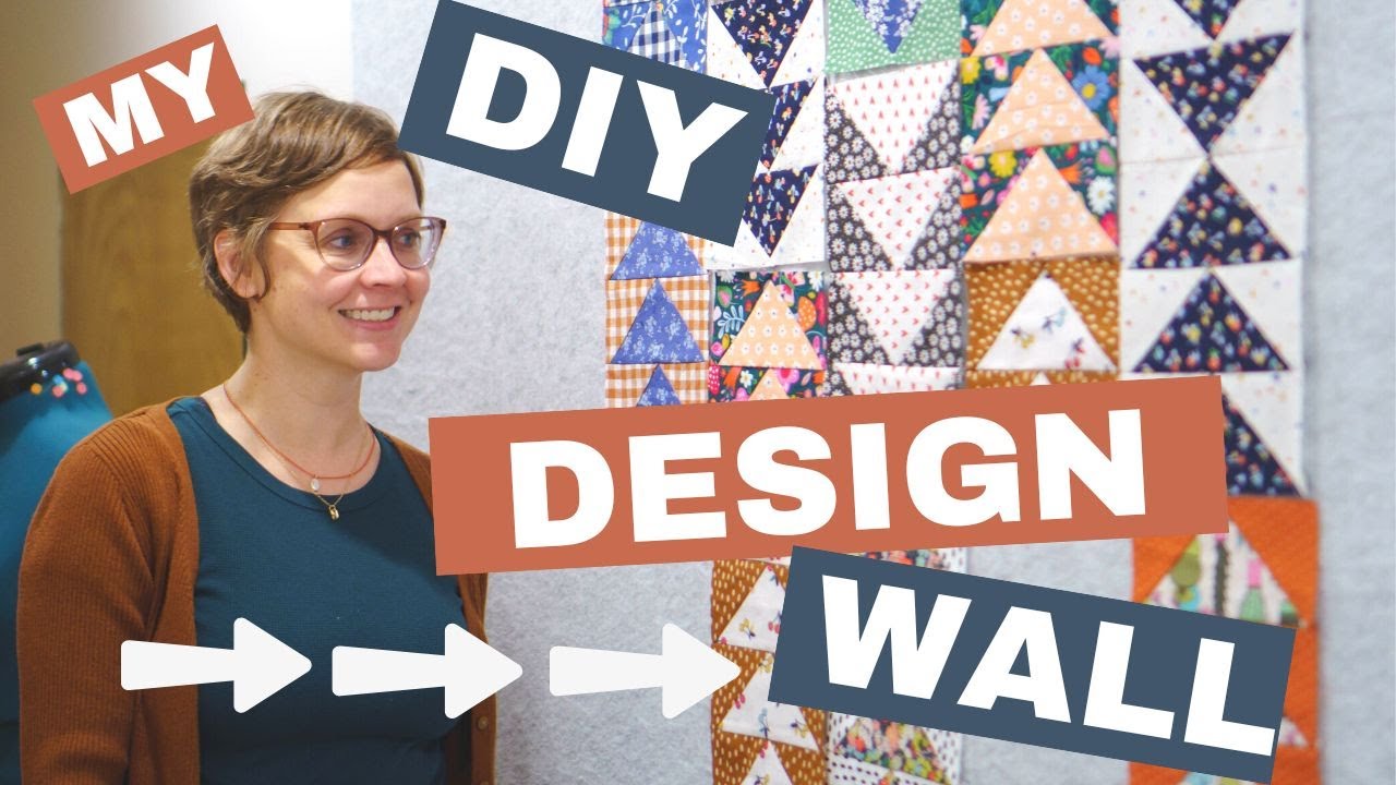 Eigene Quilt-Design-Wall gestaltet - Step-by-Step Anleitung