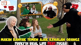 DITANTANGIN TUGBA kenalan sama orang - orang turki langsung, ome tv real life FEAT tugba