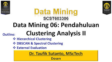 Data Mining 06 - Unsupervised Learning II (Hierarchical Clustering) (1/2)
