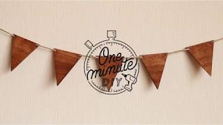 木製ガーランド | 1分間動画で見るDIYレシピ One minute DIY