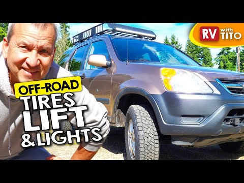 DIY Lift Kit and Off-Road Tires on Honda CRV Tow Car