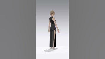 Easy beginner friendly clo3d digital fashion illustration 👗| Fashion Animation #shorts #3dfashion