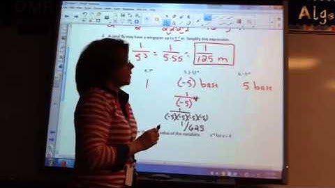 McCrory Algebra 6-1 Integer Exponents