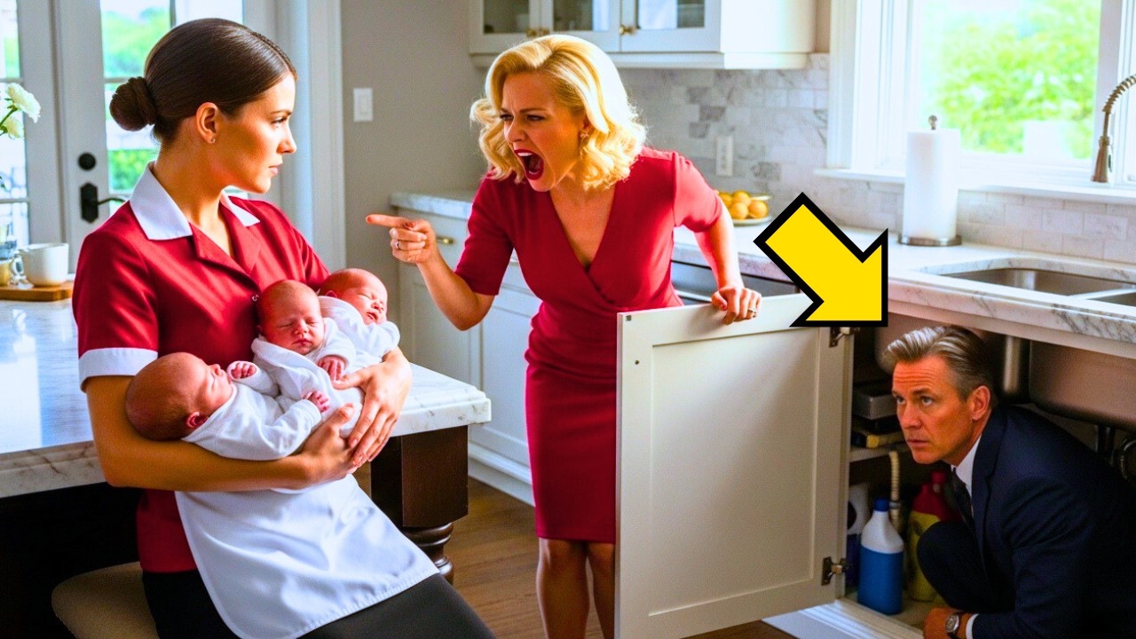 MILIONÁRIO VIÚVO SE ESCONDEU DEBAIXO DA PIA PARA TESTAR SUA NOIVA E OS TRIGÊMEOS... ATÉ QUE...