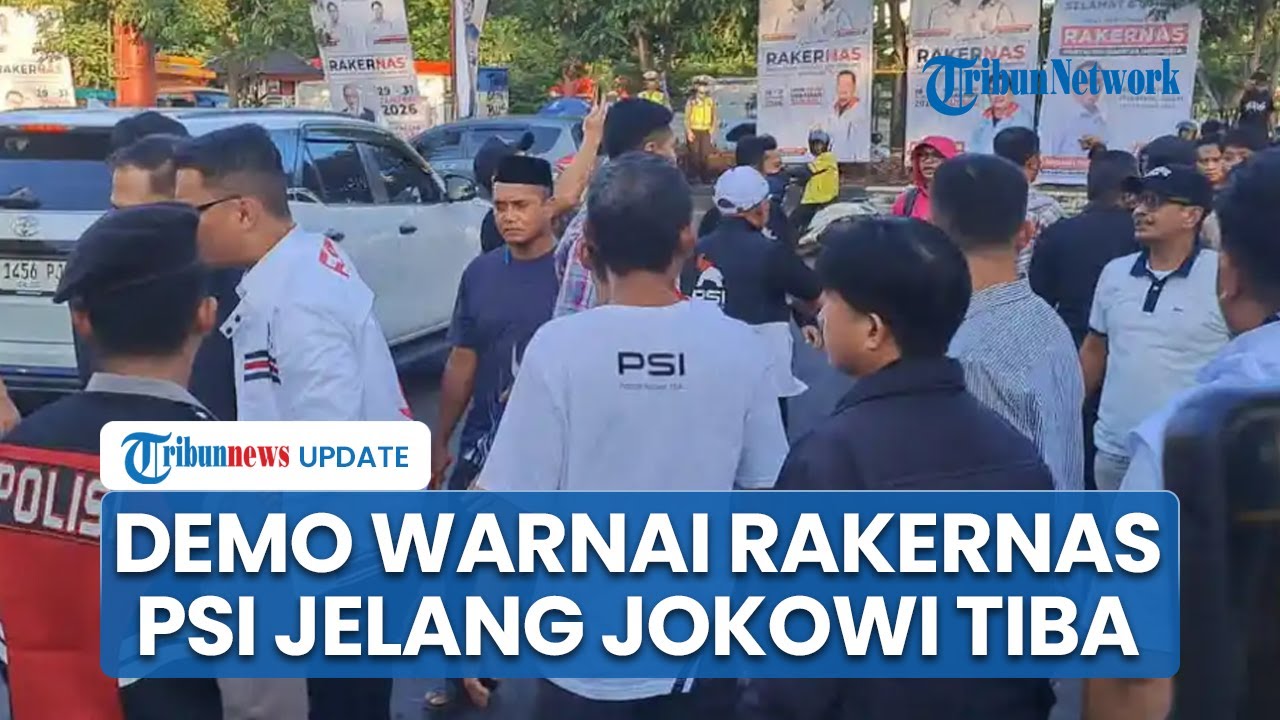 Kedatangan Jokowi ke Makassar Disambut Demo, Massa Teriaki Kader PSI 'Tak Tunduk Raja Jawa'