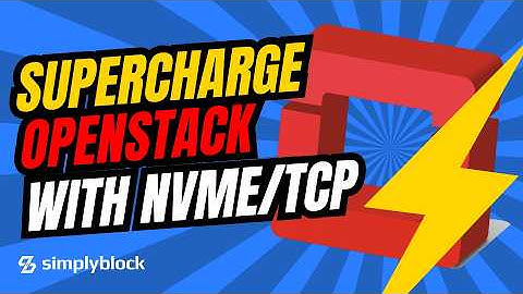 NVMe/TCP OpenStack Storage with Simplyblock