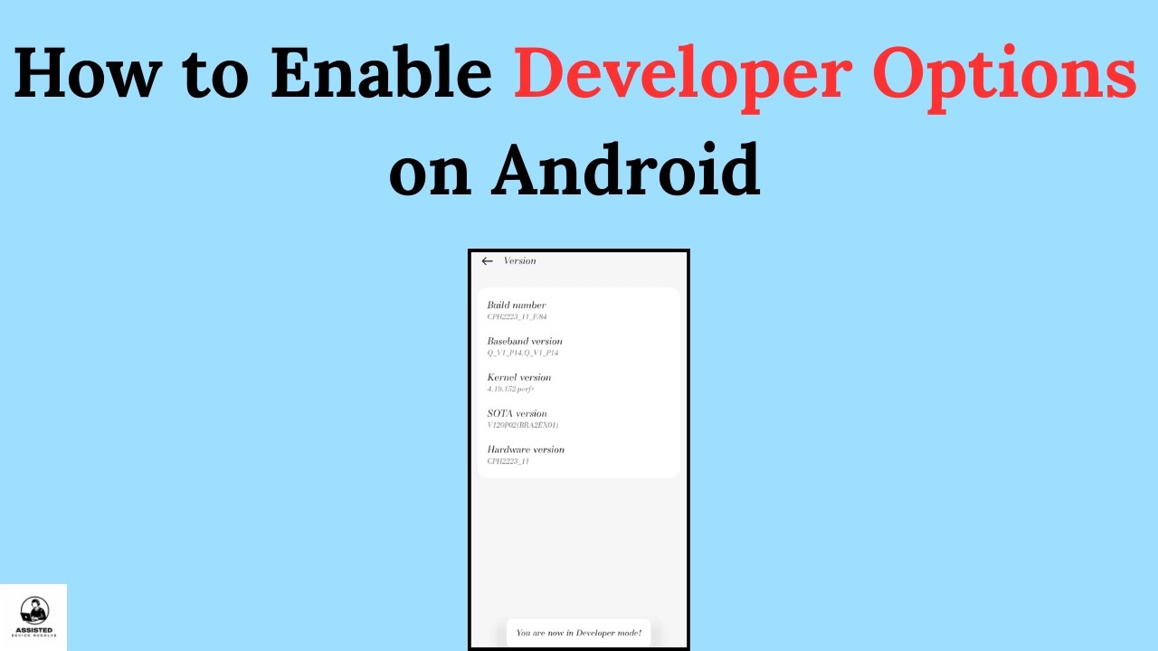 How to Enable Developer Options on Android - YouTube